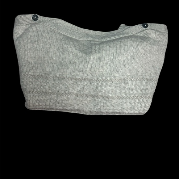 Prana Women's Light Gray Buttoned Sweater - Picture 3 of 5